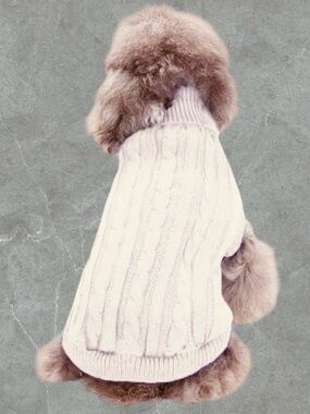 $8 Add-on | Cotton Blend Knit Small Pet Sweater